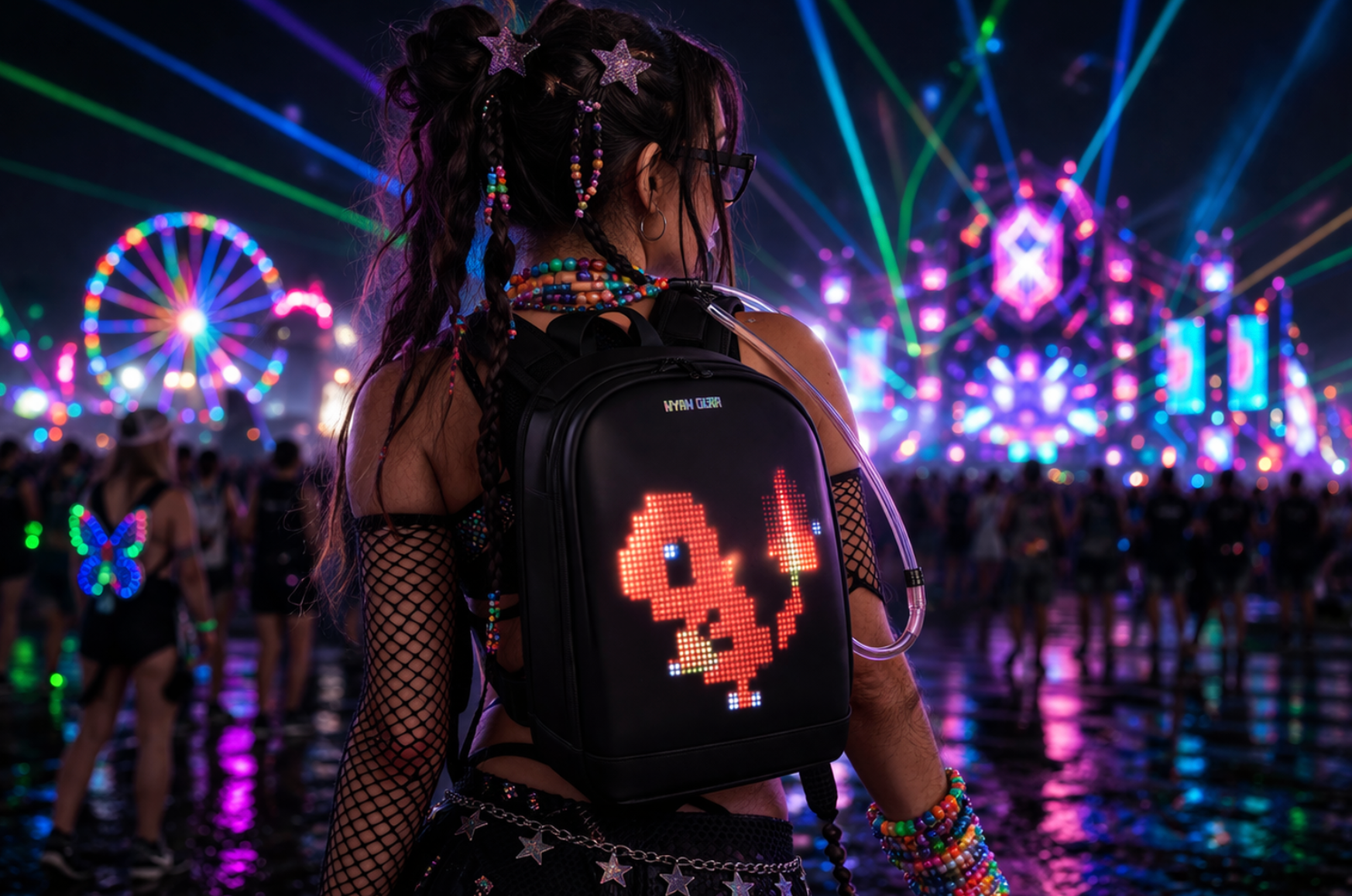 Led backpacks built for ravers